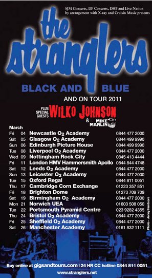 2011 Stranglers Black and Blue Tour